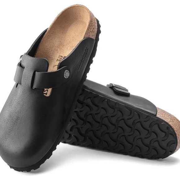 BRAND NEW CUSHIONAIRE LEATHER  CLOGS MULES SLIPPERS SANDALS - Picture 1 of 16